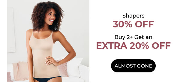 Shop Shapers 30% Off,  Buy 2+ Get an Extra 20% Off
