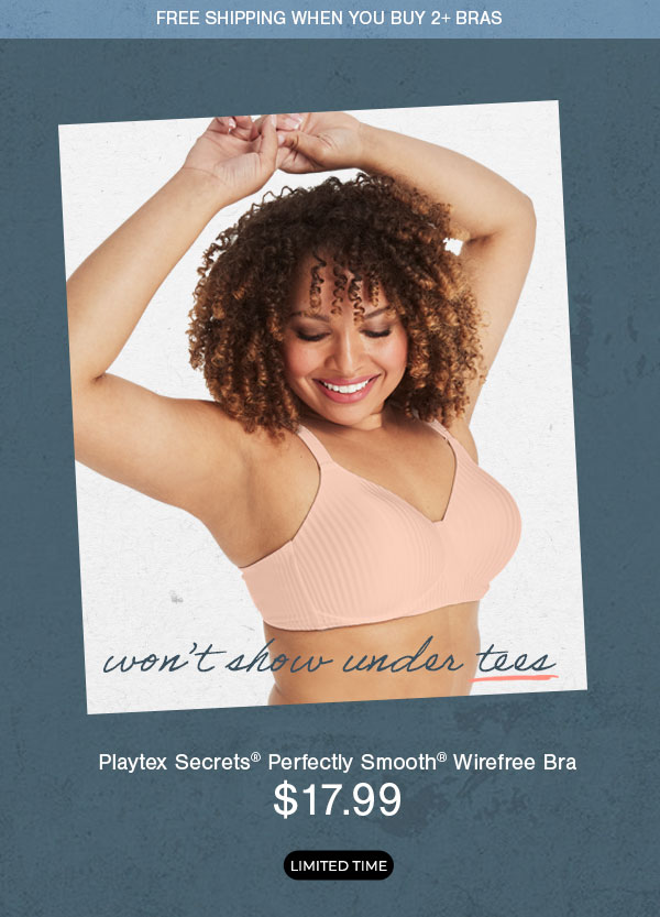 This $17.99 Playtex Secrets Bra Is a No Show - One Hanes Place