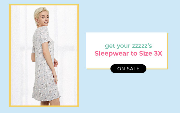 Shop Sleepwear to Size 3X